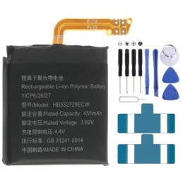 Batteria Li-Polymer 455 mAh HB532729ECW per Huawei Watch GT 2 46 mm