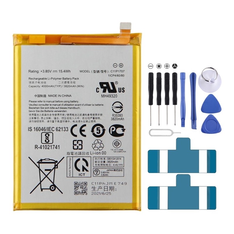Batteria di ricambio 4000 mAh per ASUS Zenfone Max M1 ZB555KL