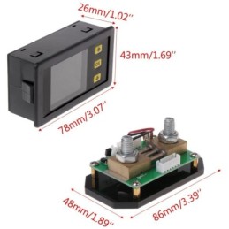Contatore della capacità con display per batterie 12V 24V 48V