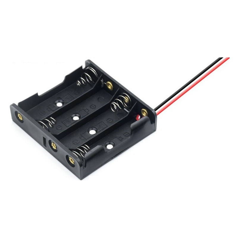 Contenitore porta batterie 4xAA 1.5V