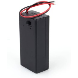 Custodia porta batteria 9V con interruttore