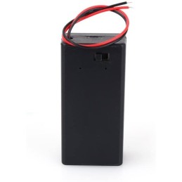 Custodia porta batteria 9V con interruttore