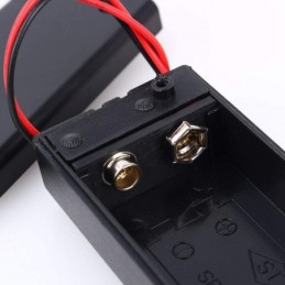 Custodia porta batteria 9V con interruttore