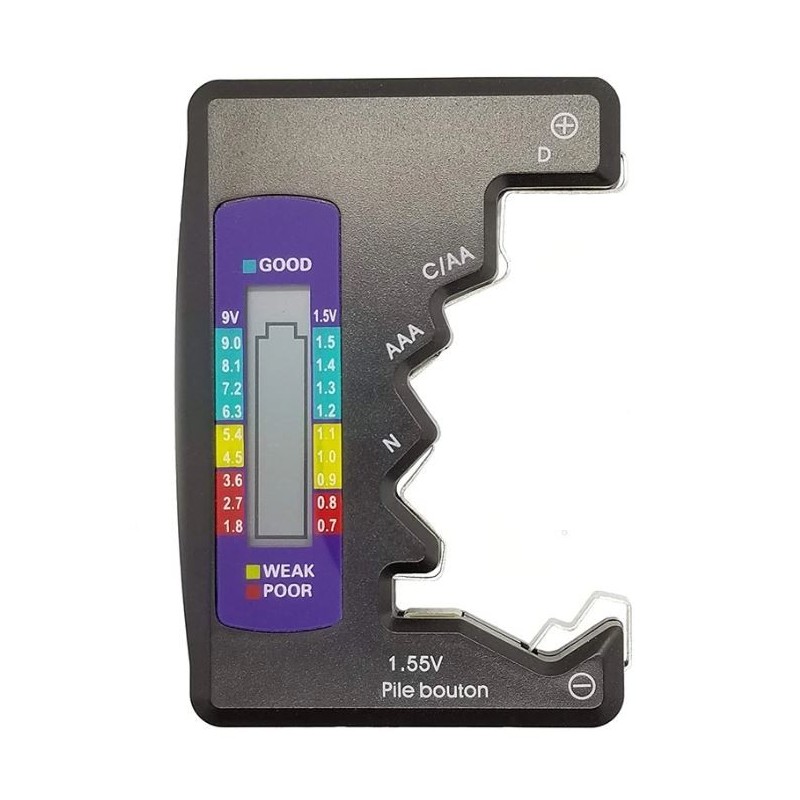Tester digitale con display LCD per batterie