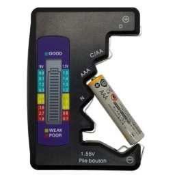 Tester digitale con display LCD per batterie