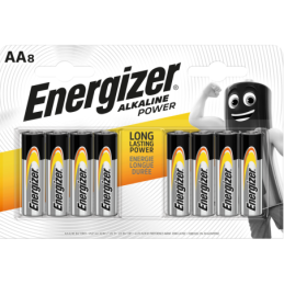 Batteria alcalina tipo AA LR6 1,5V blister da 8 Energizer