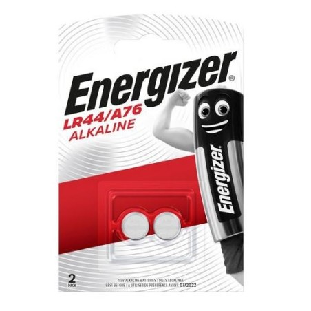 Batteria alcalina a bottone LR44 175mAh 1.5V blister da 2 Energizer