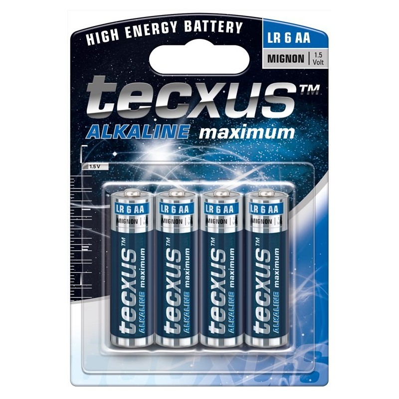 Batteria al manganese alcalino 1,5V  LR6/AA