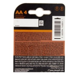 Batteria stilo alcalina 1.5V AA Duracell - confezione da 4 pezzi