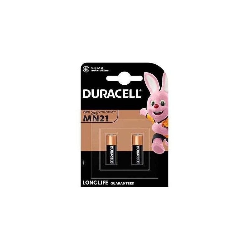 Batterie Alcaline Duracell MN21 12V - Confezione da 2 pezzi