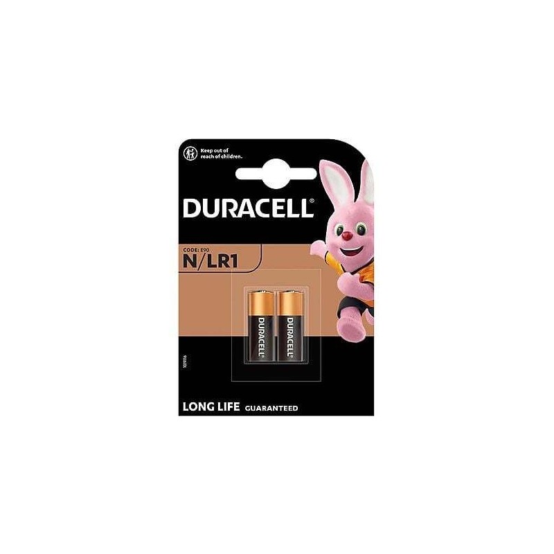 Batterie Alcaline Duracell N/LR1 1,5V - Confezione da 2 pezzi