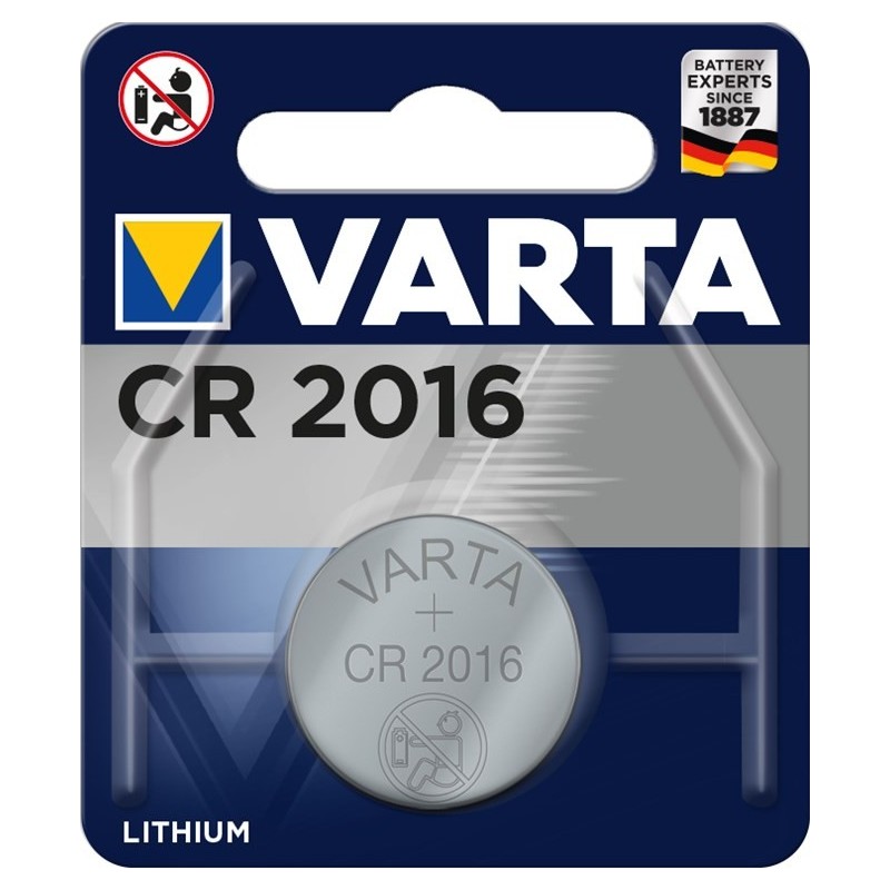 Batteria a bottone al litio CR2016 (6016) Varta