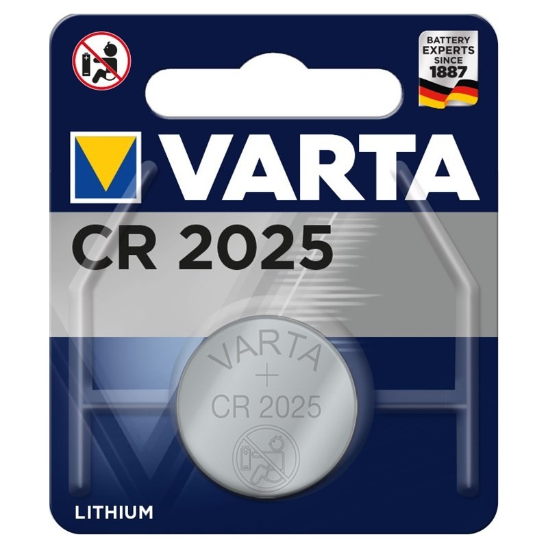 Batteria a bottone al litio 3V CR2025 Varta