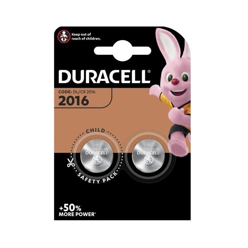 Batteria a bottone al litio 3V CR2016 Duracell