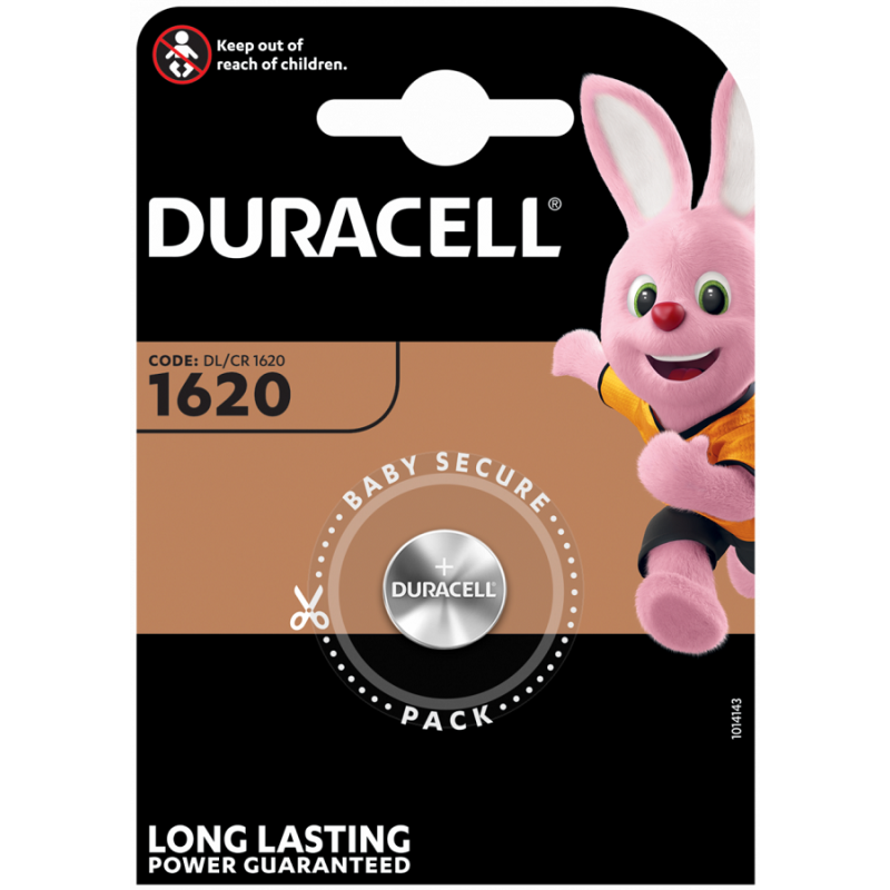 Batteria a bottone al litio 3V CR1620 Duracell