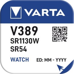 Batteria SR54 V389 per orologi Varta