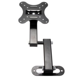Supporto a muro per TV LED LCD 14-24'' inclinabile 3 snodi nero