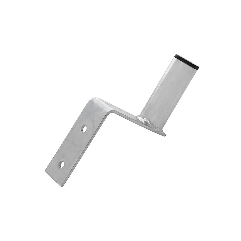 Supporto a parete per antenna in acciaio zincato 14 cm tubo Ø 38 mm