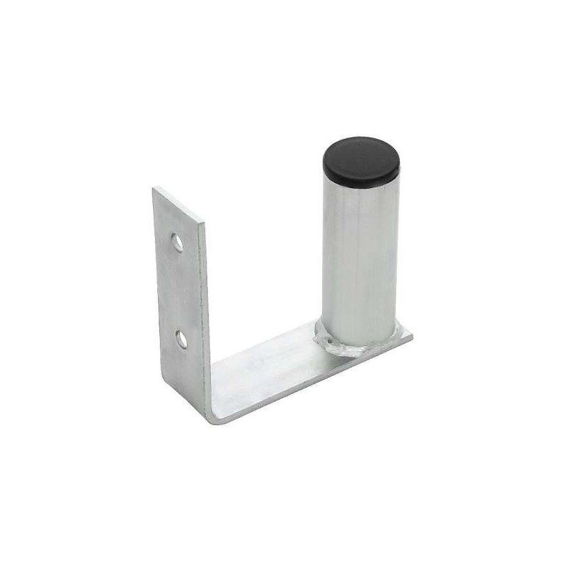 Supporto antenna a U 100mm in acciaio zincato da parete