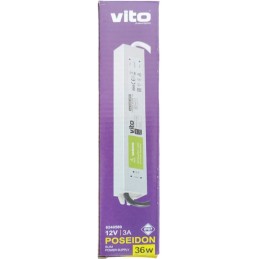 Trasformatore stagno IP67 12VDC 3A 36W Vito