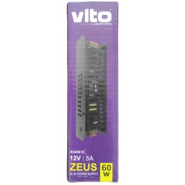 Trasformatore slim 12VDC 5A 60W Vito