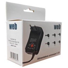 Alimentatore universale con selettore di tensione 3–12V e porta USB – 30W