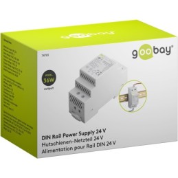Alimentatore per guida DIN 24VCC 1,5A 36W