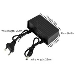 Alimentatore 12V 2A impermeabile IP66 per telecamere CCTV LED router