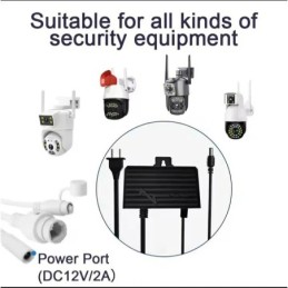 Alimentatore 12V 2A impermeabile IP66 per telecamere CCTV LED router