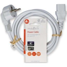 Cavo di alimentazione Schuko maschio angolato-IEC-320-C13 2m