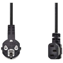 Cavo di alimentazione Spina Schuko Standard Tedesco IEC-320-C13 angolato 2m
