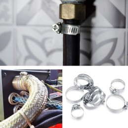 Kit fascette stringi tubo in acciaio misure da 8 a 12mm confezione da 60