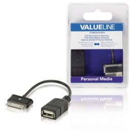 Sincronizzazione e Ricarica Samsung 30-Pin Maschio - USB A Femmina 0.20 m Nero