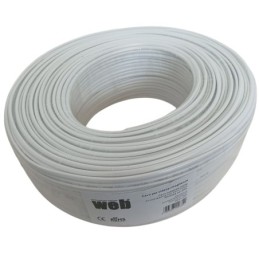 Cavo coassiale RG59 con alimentazione integrata 2 x 0,50 mm² CCA matassa da 100m