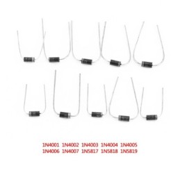 Kit 200 diodi assortiti 10 tipi da 1N4001-1N5819