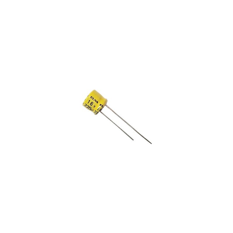 Condensatore elettrolitico 220uF 16V