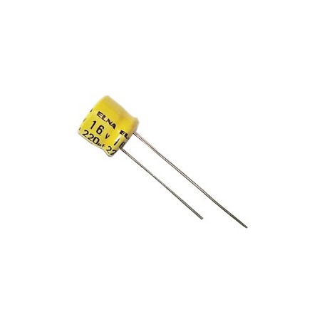 Condensatore elettrolitico 220uF 16V