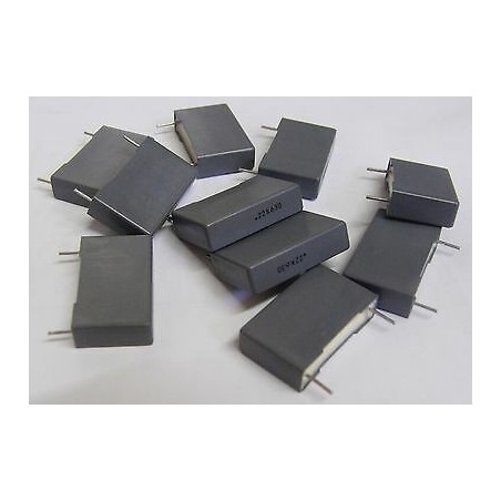 Condensatore poliestere 1,5uF 250Vdc 5% - confezione 2 pezzi