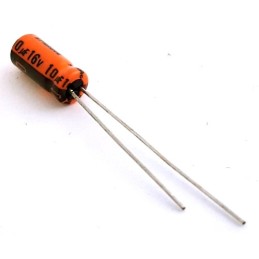 Condensatore elettrolitico 10uF 16V - confezione 10 pezzi