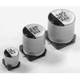 Condensatore elettrolitico SMD 470uF 16V 85°C -  confezione 5 pezzi