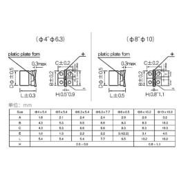 Condensatore elettrolitico in alluminio 1UF ~ 1000UF 6.3V-50V confezione da 400