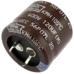 Condensatore elettrolitico 120uF 400V Snap-In
