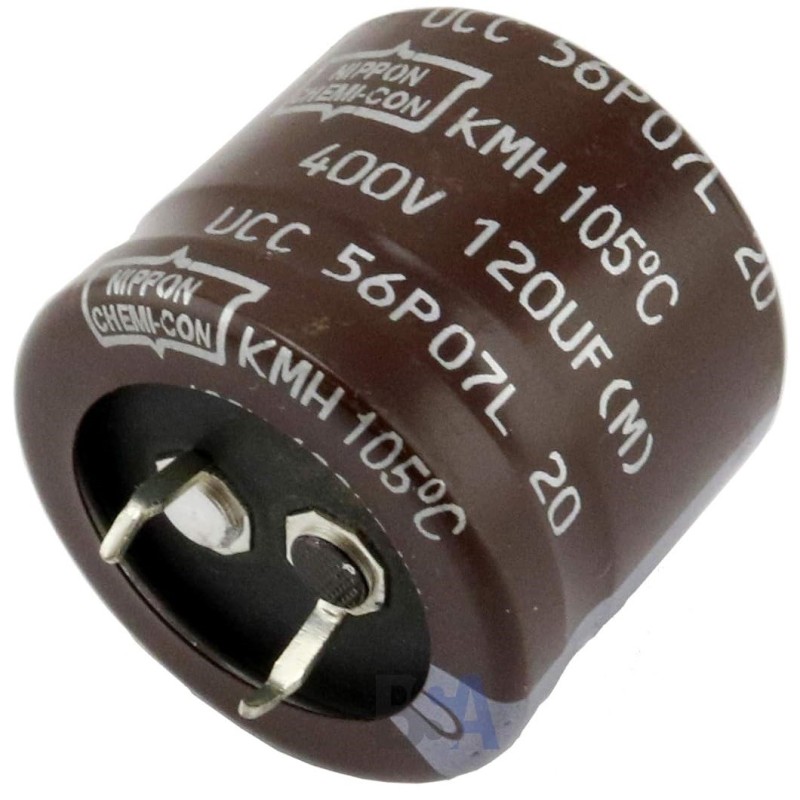 Condensatore elettrolitico 120uF 400V Snap-In