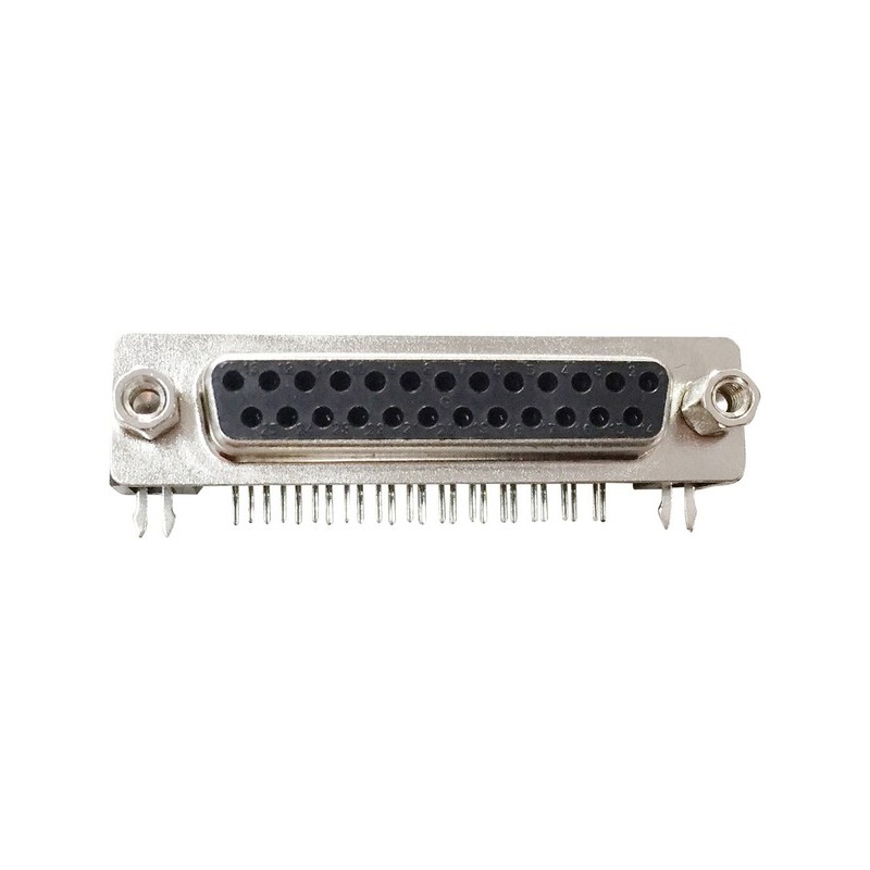 Connettore SUB-D 25 poli femmina da PCB 90 gradi