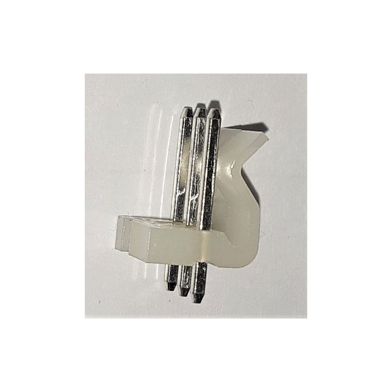 Connettore maschio 3 poli passo 3,96 mm da pcb - confezione 5 pezzi