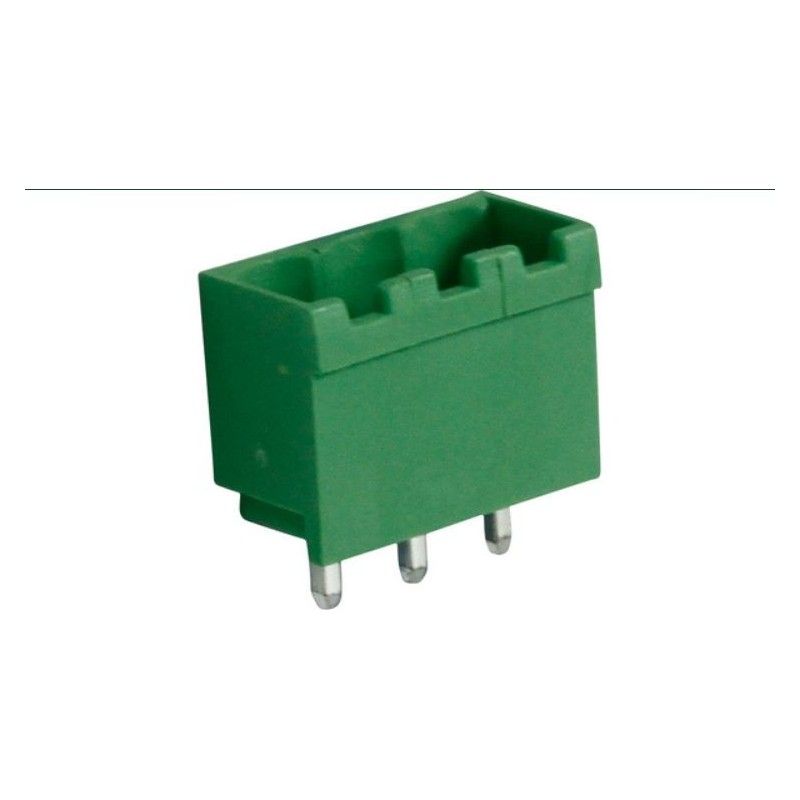 Connettore maschio, 3 Poli, 5.08mm Passo, 15A, 2mm², Dritto