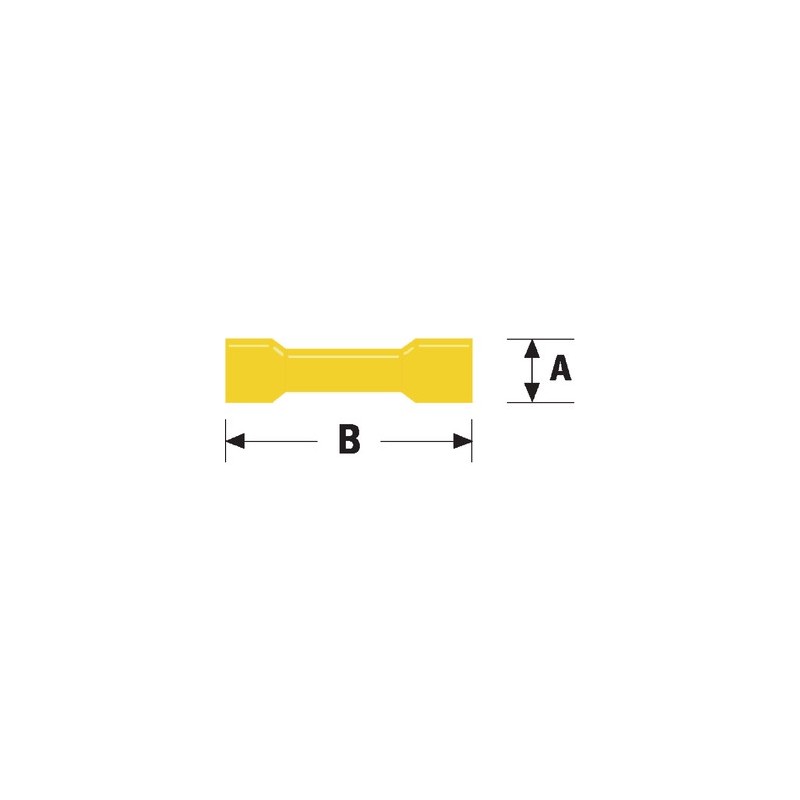 Connettore Fast On 6.8mm Femmina Giallo