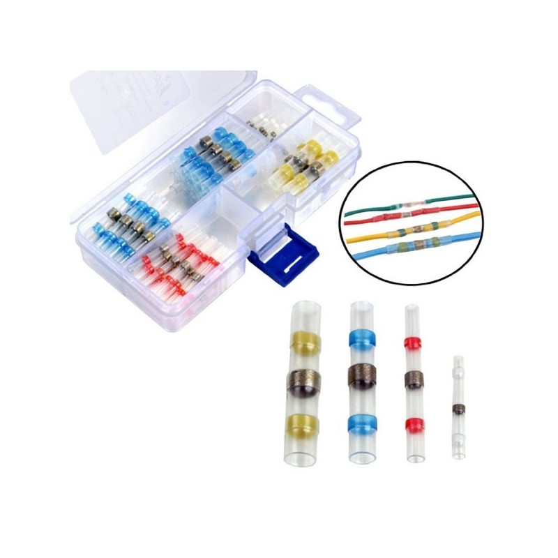 Kit 100 pezzi giunzioni termorestringenti - Varie misure