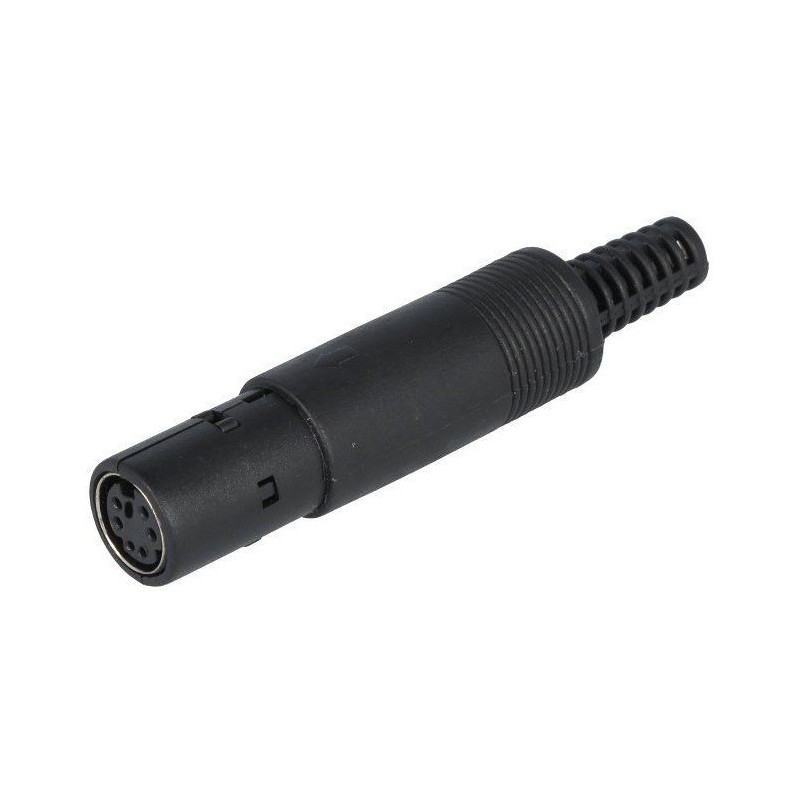 Connettore femmina mini DIN 6 poli schermato