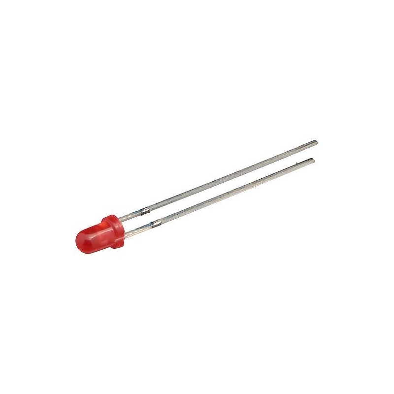 Diodo LED rosso 3 mm - confezione 25 pezzi